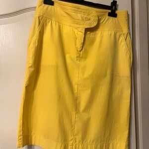 Emporio Armani Yellow Pencil Skirt